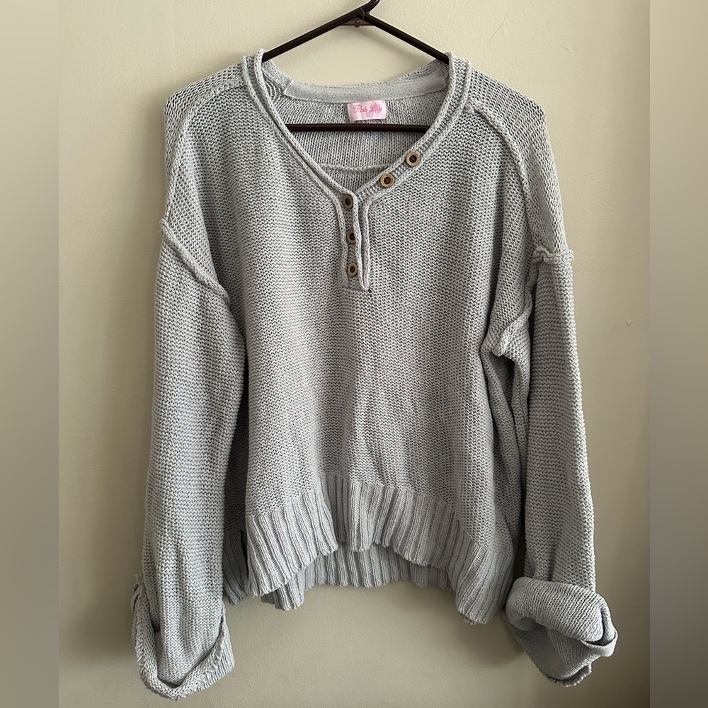 Pink Lily Knit Sweater
